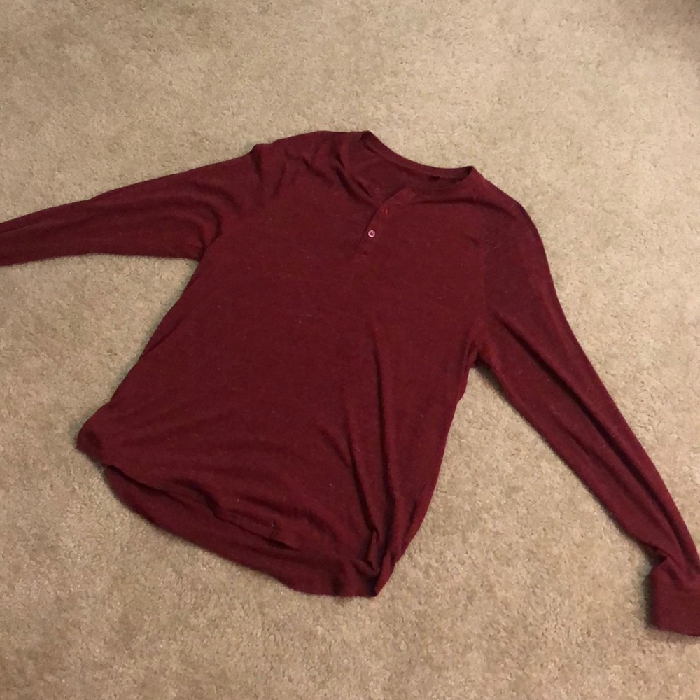 Long sleeve Burgandy Tee-Shirt